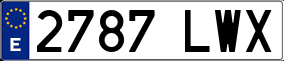 Trailer License Plate